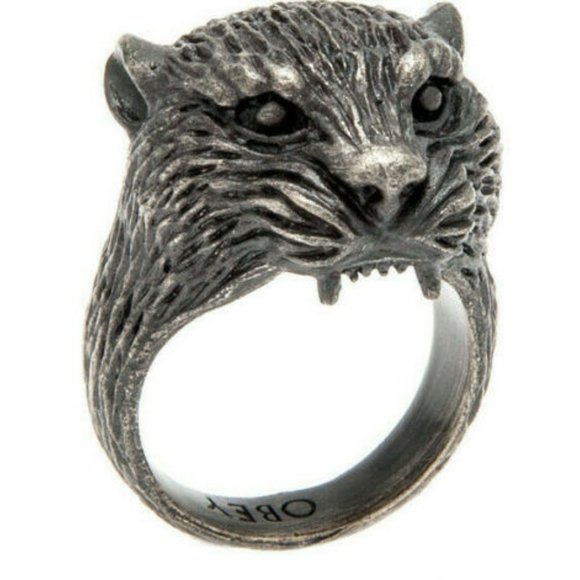 Obey Jewelry "Panther" Ring Silver Oxidize - Picture 7 of 7